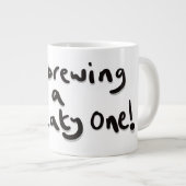 I'm brewing a meaty one ジャンボコーヒーマグカップ (正面右)