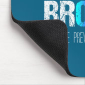 I'm Broken Teal &amp; Purple Ribbon Suicide Preven マウスパッド (コーナー)