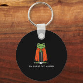 I'm Burnt Out M'lord Funny Knight Frog Meme Boys M キーホルダー (正面)