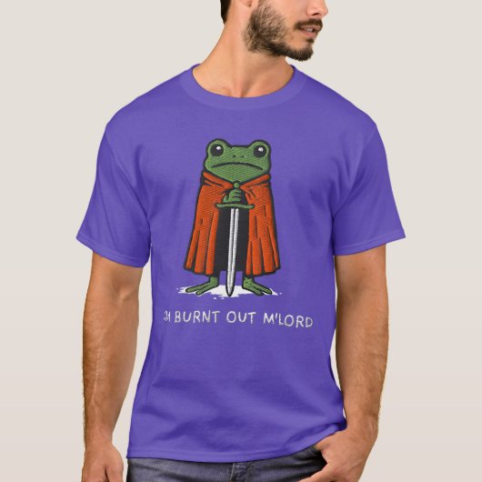 Im Burnt Out MLord Funny Knight Frog Meme Boys Men Tシャツ (正面)