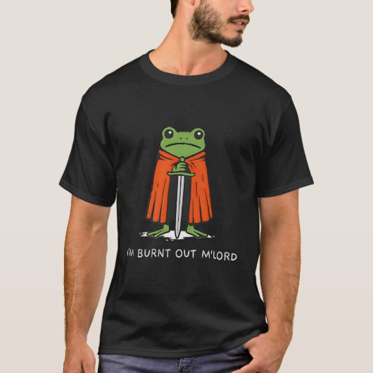 Im Burnt Out Mlord Funny Knight Frog Meme Boys Men Tシャツ (正面)