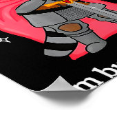 I'm Burnt Out M'lord Funny Knight Raccoons Meme Bo ポスター (角)