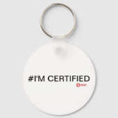 #I'M CERTIFIEDボタン キーホルダー (正面)