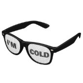 I'M COLD FUNNY WINTER SUNGLASSES CHRISTMAS レトロサングラス (アングル)