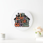 Im Coming to the Cottage ラージ壁時計 (ホーム)