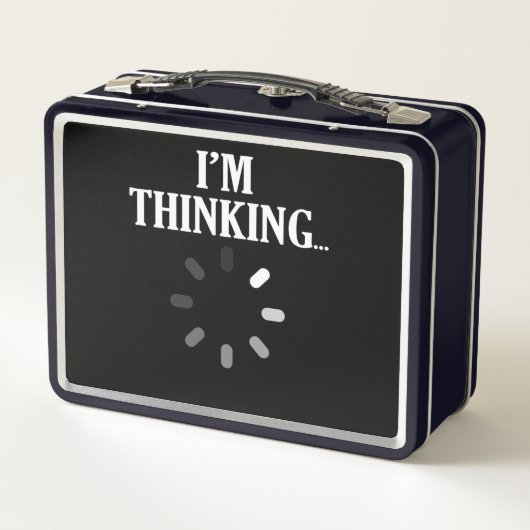 I'm Computer IT Tech Software Programmer 考える メタルランチボックス (裏面)