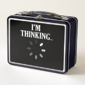 I'm Computer IT Tech Software Programmer 考える メタルランチボックス (正面)