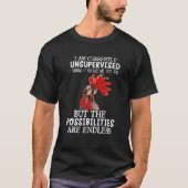 I'm Currently Unsupervised I Know It Freaks Me Out Tシャツ (正面)