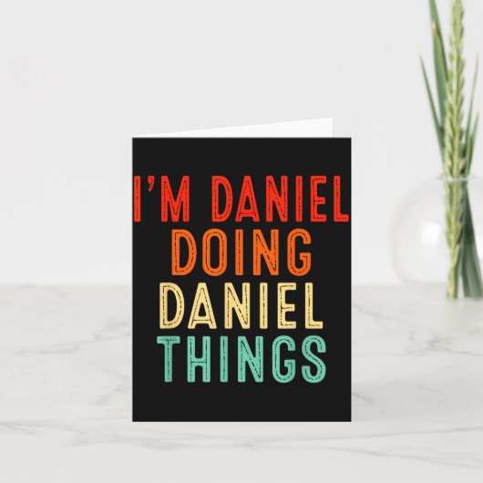 I'm Daniel Doing Daniel Things Funny Christmas Ide カード (正面)