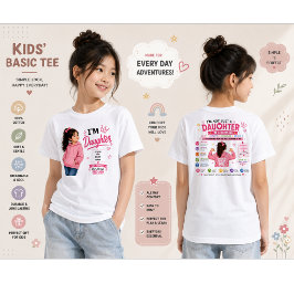 I'm Daughter Design | 娘へのギフト Tシャツ