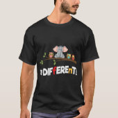 Im Different - Stay Different Slogan Funny Owl Tシャツ (正面)
