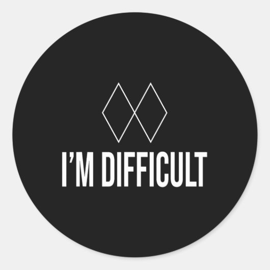 Im Difficult Black Diamond Kids Mens And Womens Sk ラウンドシール (正面)