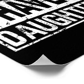 I'm Difficult Funny Double Diamonds Snowboard Skii ポスター (角)