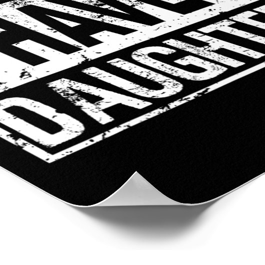 I'm Difficult Funny Double Diamonds Snowboard Skii ポスター (角)