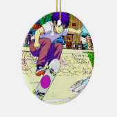 I'm Doing It - Young Skateboarder セラミックオーナメント (右)