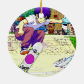 I'm Doing It - Young Skateboarder セラミックオーナメント (裏面)