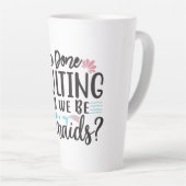 I'm Done Adulting Can We Be Mermaids ? カフェラテマグ (右アングル)