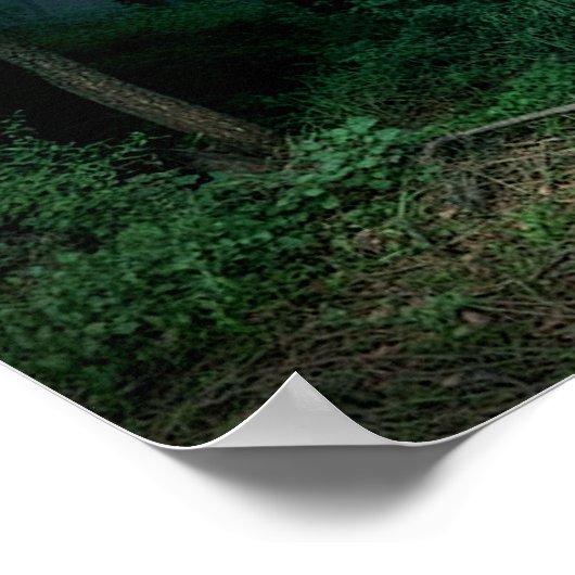 "I'm Done with Humans" Dark Woods Poster Print  ポスター (角)