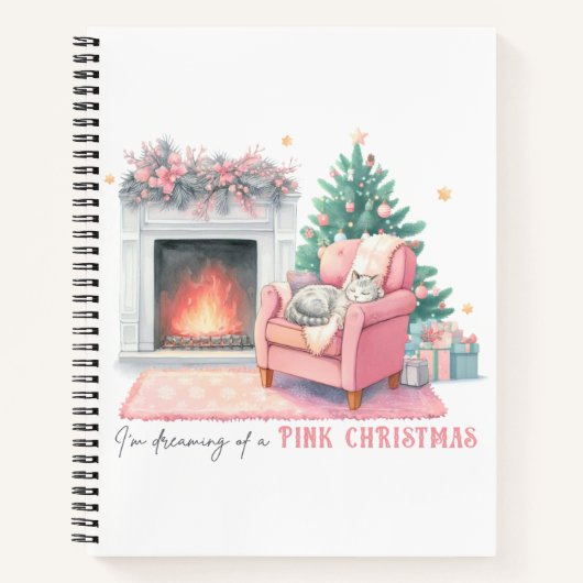 I'm Dreaming of a Pink Christmas Journal ノートブック (正面)