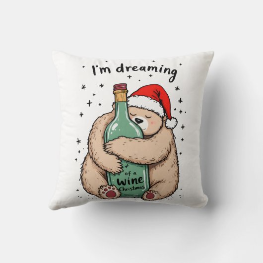 I'm Dreaming of a Wine Christmas  クッション (裏面)