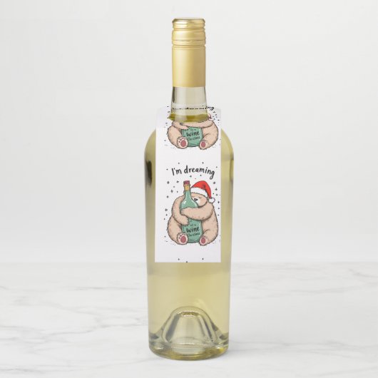 I'm Dreaming of a Wine Christmas ボトルネックタグ (ボトル)