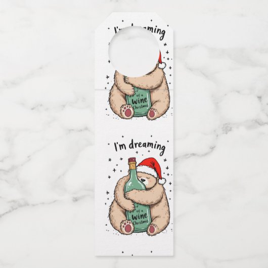 I'm Dreaming of a Wine Christmas  ボトルネックタグ (裏面)
