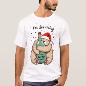 I'm Dreaming of a Wine Christmas Tシャツ (正面)