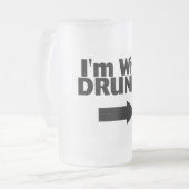 Im Drunkyと フロストグラスビールジョッキ (正面左)