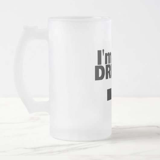 Im Drunkyと フロストグラスビールジョッキ (左)