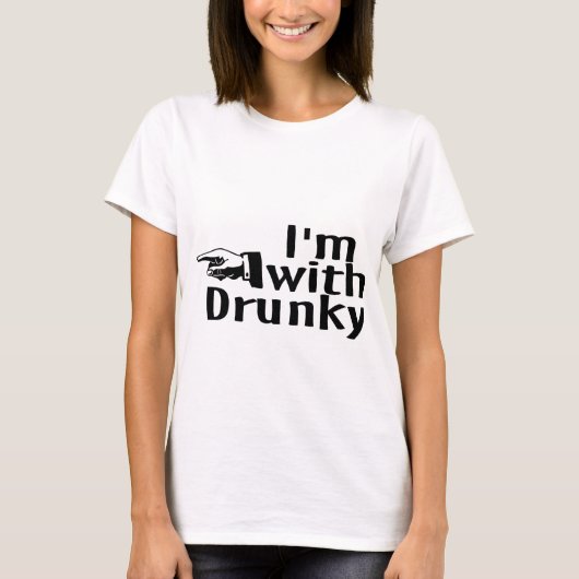 Im Drunkyと Tシャツ (正面)