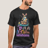 Im Eggstra Handsome Bunny Fishing Byss Fish Easter Tシャツ (正面)