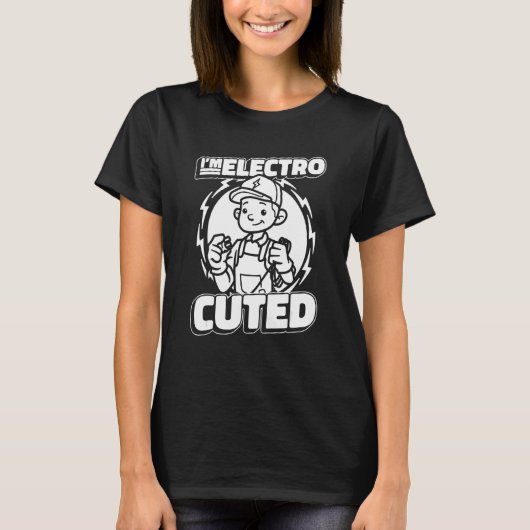 I'm Electrocuted Electrical Work Construction El Tシャツ (正面)