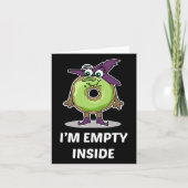 I'm Empty Inside Halloween Donut Design  カード (正面)