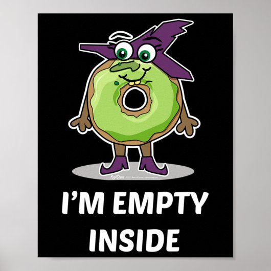 I'm Empty Inside Halloween Donut Design  ポスター (正面)
