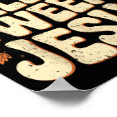 I'm Fall-o-ween Jesus Halloween Christian Groovy P ポスター (角)