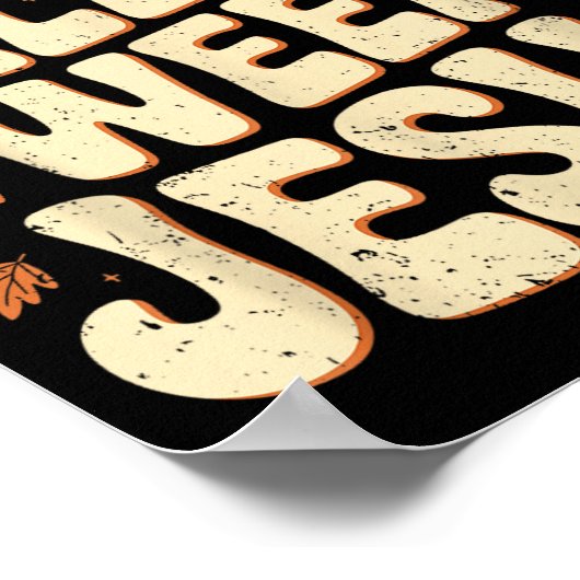 I'm Fall-o-ween Jesus Halloween Christian Groovy P ポスター (角)