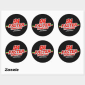 I'm Faster than you! Sticker ラウンドシール (シート)