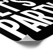 I'm Fat Let's Party Funny Fat People Drinking ポスター (角)