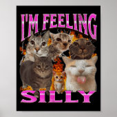 I'm Feeling Silly Funny Cat Meme Bootleg Graphic F ポスター (正面)