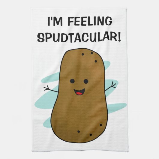 I'm Feeling Spudtacular ポテト キッチンタオル (縦)
