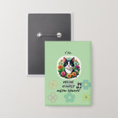 I'M FeLine Simply Meowvalous .. cat lovers  缶バッジ (正面/裏面)