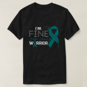 I'm Fine Batten Disease Warrior Awareness Feather Tシャツ (デザイン正面)