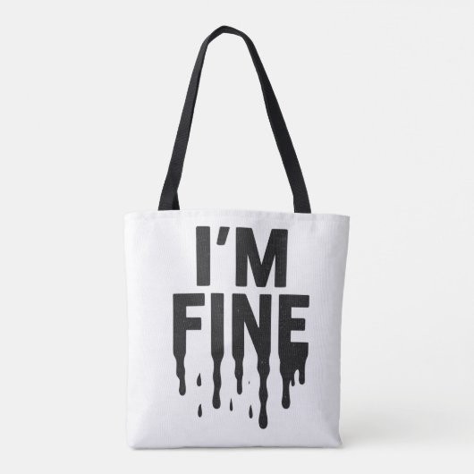 I'm Fine (But I'm Not) トートバッグ (裏面)