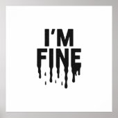 I'm Fine (But I'm Not) ポスター (正面)