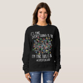 I'm Fine Everything Is Fine Christmas Lights Sped スウェットシャツ (正面フル)