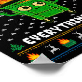 I'm Fine Everything Is Fine Dumpster Fire Funny Ug ポスター (角)