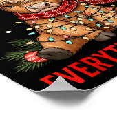 Im Fine Everything Is Fine Funny Christmas Highlan ポスター (角)