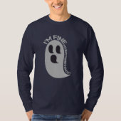 I'm Fine, Everything's Ghost Long Sleeve T-Shirt Tシャツ (正面)