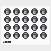 I'm Fine, Everything's Ghost Sticker ラウンドシール (シート)