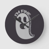 I'm Fine, Everything's Ghost Wall Clock ラウンド壁時計 (正面)